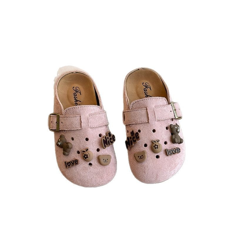 Dječje Birkenstock stil sandale s zatvorenim prstom, prozračne slip-on, ljeto 2025, korejskog stila