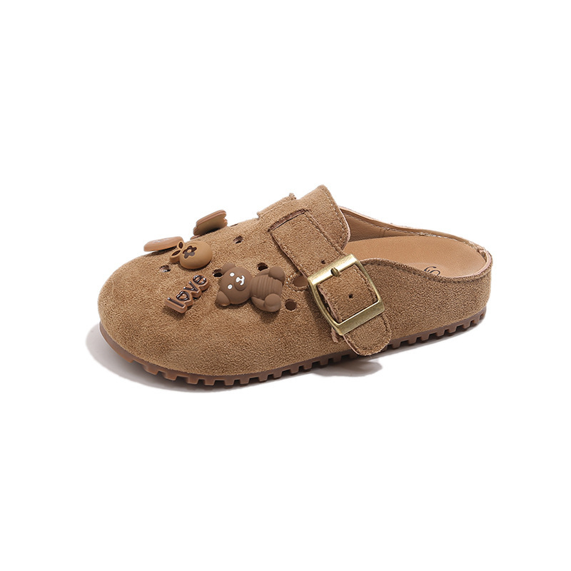 Dječje Birkenstock stil sandale s zatvorenim prstom, prozračne slip-on, ljeto 2025, korejskog stila