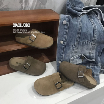 Dječje kožne Birkenstock stil slip-on sandale, jesen 2025, Unisex