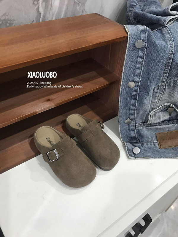 Dječje kožne Birkenstock stil slip-on sandale, jesen 2025, Unisex