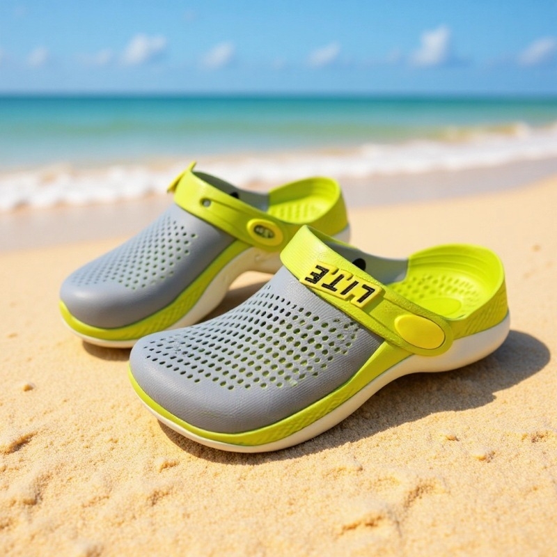 Dječje sandale Crocs stila s perforacijama, EVA gornji dio, zatvoren vrh, unisex, za uzrast 4–16, ljeto 2024