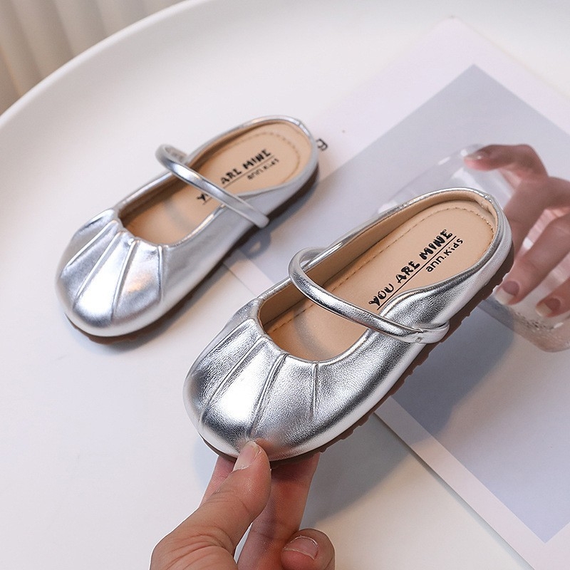Dječje ljetne slip-on papuče, stil princeze s zatvorenim prstom, mekana podloga