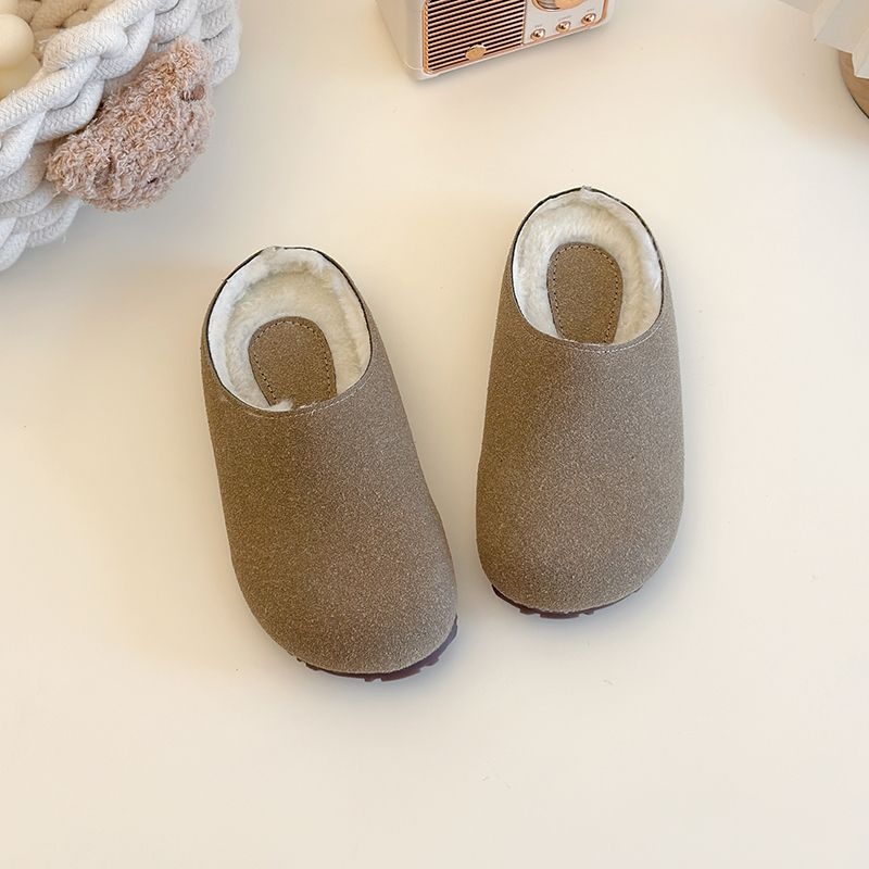 Dječje cipele u stilu Birkenstock za djevojčice, papuče s plišastom podlogom, tople pamučne papuče