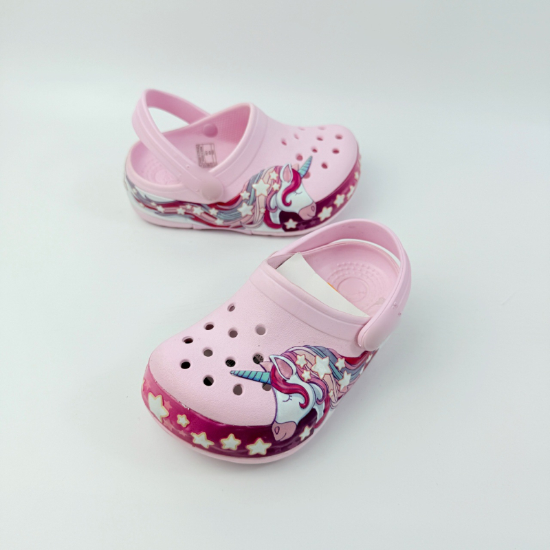 Dječje Crocs klompe s motivima sirena, Pegaz i jednorog za plažu – Unisex