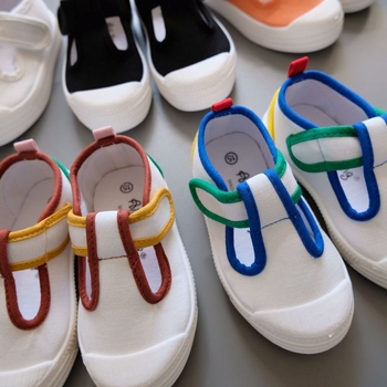 Dječje platnene tenisice za proljeće i ljeto, unisex, bijele, mekana podloga, s T-trakom, za uzrast 2–8 godina