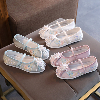 Tüdrukute traditsioonilised kangajalatsid ükssarv motiiviga - puuvillane ülaosa, PVC tald, elastne kinnitamine, printsessi stiil, sügis 2021 väljaanne