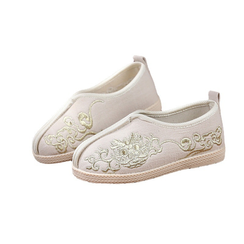 Traditsioonilised poiste riidejalatsid rahvatantsude jaoks | Ülemine: kunstnahk, Põhi: veiseliha kõõlus, Sulgemine: elastne riba, Triibuline muster