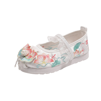 Gyerekeknek szánt szatén szandálok, elastikus pántos záródás, pamut bélés és belső talp, TPR talp, csúszásmentes