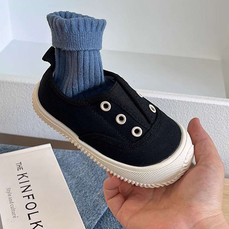 Dječje platnene slip-on tenisice, mid-top, TPU potplat, za djecu 1-3 godine, prugasti retro stil, izlazak jesen 2024