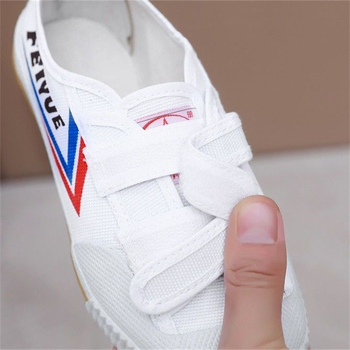 Dječje tenisice s Velcro trakom od platna – unisex, prozračne, protuklizna gumena potplata