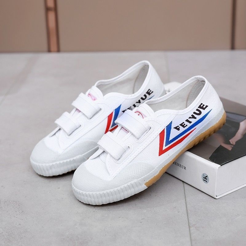 Dječje tenisice s Velcro trakom od platna – unisex, prozračne, protuklizna gumena potplata