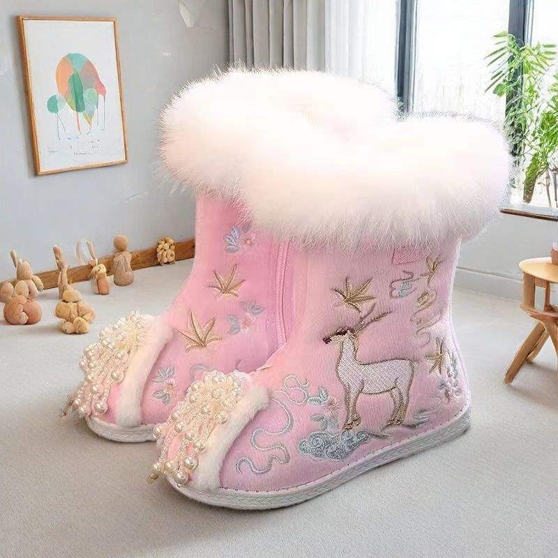 Meitenēm paredzēti bērnu apavi ar lina augšpusi un gumijas zoli, 2 gadu vecumam, 2024. gada pavasaris