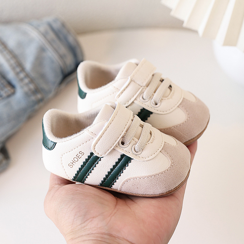 Toddler tenisice: gornji dio od sintetičke kože, prozračne, anti-slip meka potplata, Velcro zatvarač, unisex, proljeće–jesen, 12–36 mjeseci, sportski stil