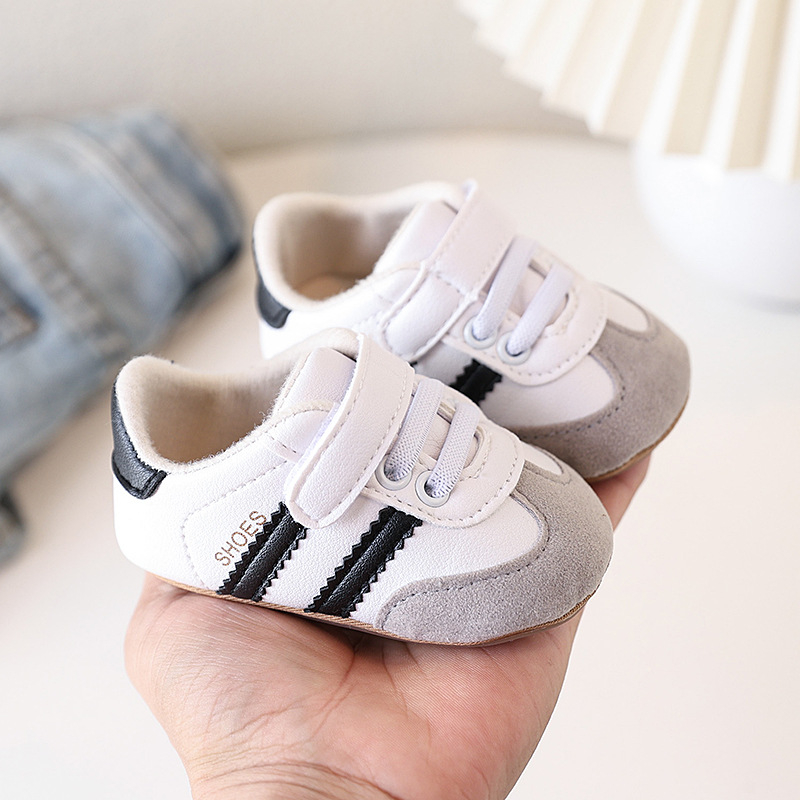 Toddler tenisice: gornji dio od sintetičke kože, prozračne, anti-slip meka potplata, Velcro zatvarač, unisex, proljeće–jesen, 12–36 mjeseci, sportski stil