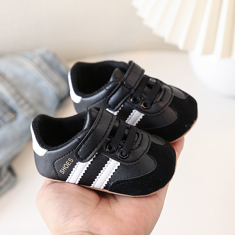 Toddler tenisice: gornji dio od sintetičke kože, prozračne, anti-slip meka potplata, Velcro zatvarač, unisex, proljeće–jesen, 12–36 mjeseci, sportski stil