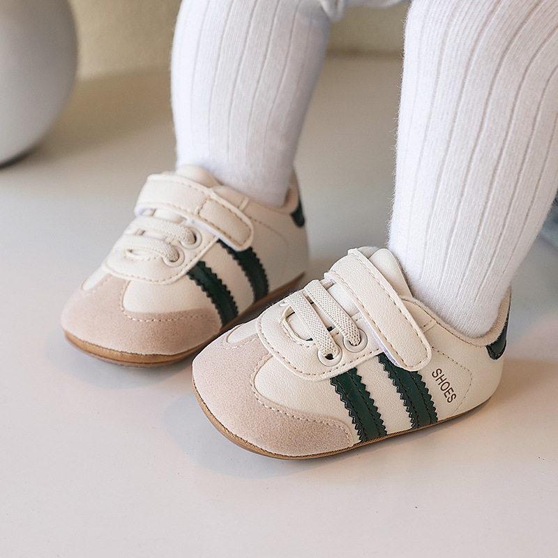 Toddler tenisice: gornji dio od sintetičke kože, prozračne, anti-slip meka potplata, Velcro zatvarač, unisex, proljeće–jesen, 12–36 mjeseci, sportski stil