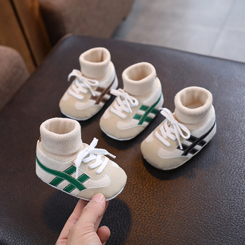 Unisex set cipkica i čarapa za bebe, mekana potplat, protiv klizanja, visok gornji dio, prozračan