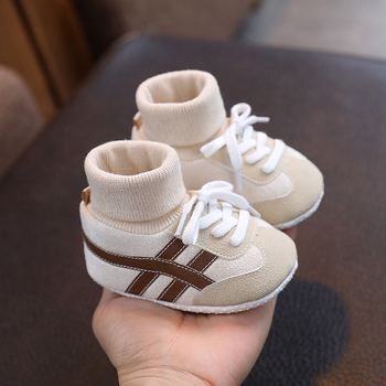 Unisex set cipkica i čarapa za bebe, mekana potplat, protiv klizanja, visok gornji dio, prozračan