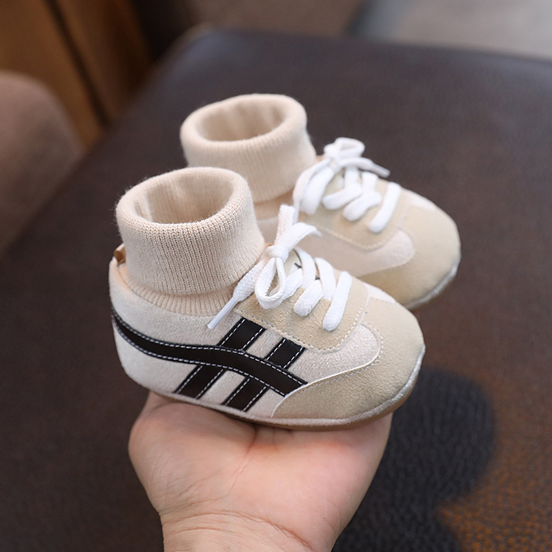 Unisex set cipkica i čarapa za bebe, mekana potplat, protiv klizanja, visok gornji dio, prozračan