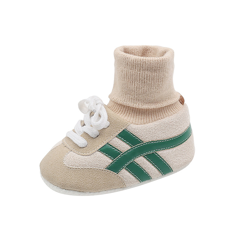 Unisex set cipkica i čarapa za bebe, mekana potplat, protiv klizanja, visok gornji dio, prozračan