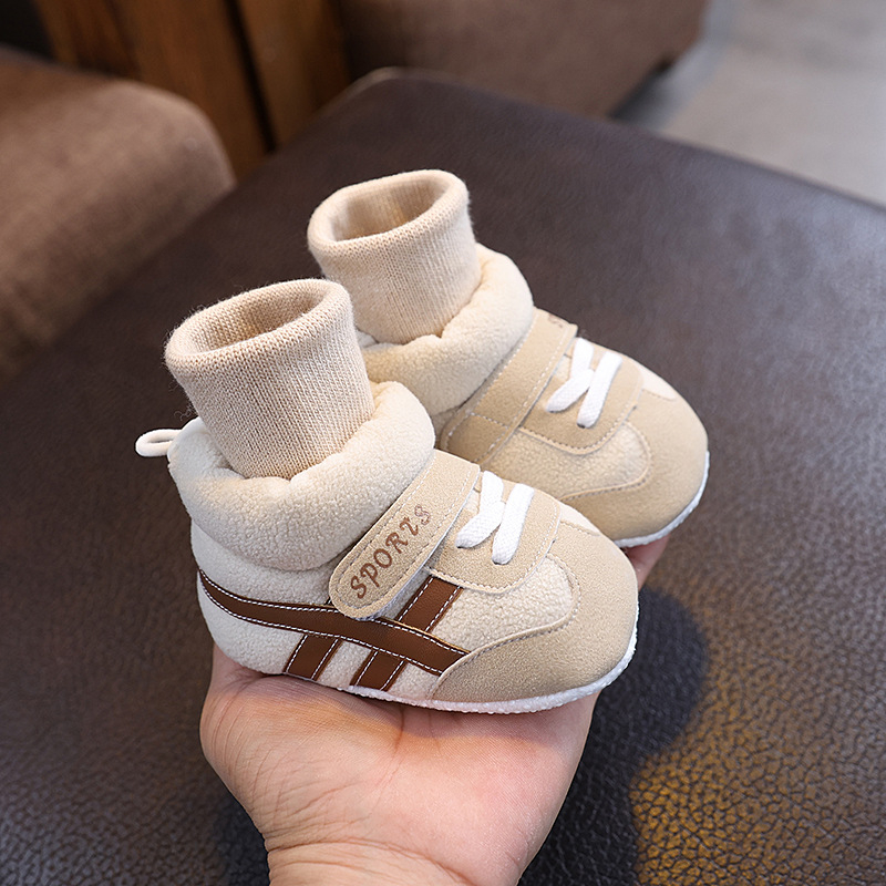 Unisex set cipkica i čarapa za bebe, mekana potplat, protiv klizanja, visok gornji dio, prozračan