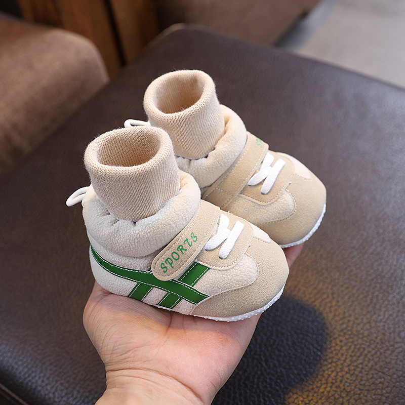 Unisex set cipkica i čarapa za bebe, mekana potplat, protiv klizanja, visok gornji dio, prozračan