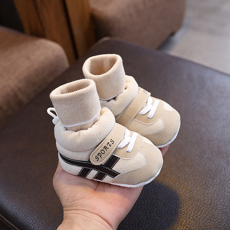Unisex set cipkica i čarapa za bebe, mekana potplat, protiv klizanja, visok gornji dio, prozračan