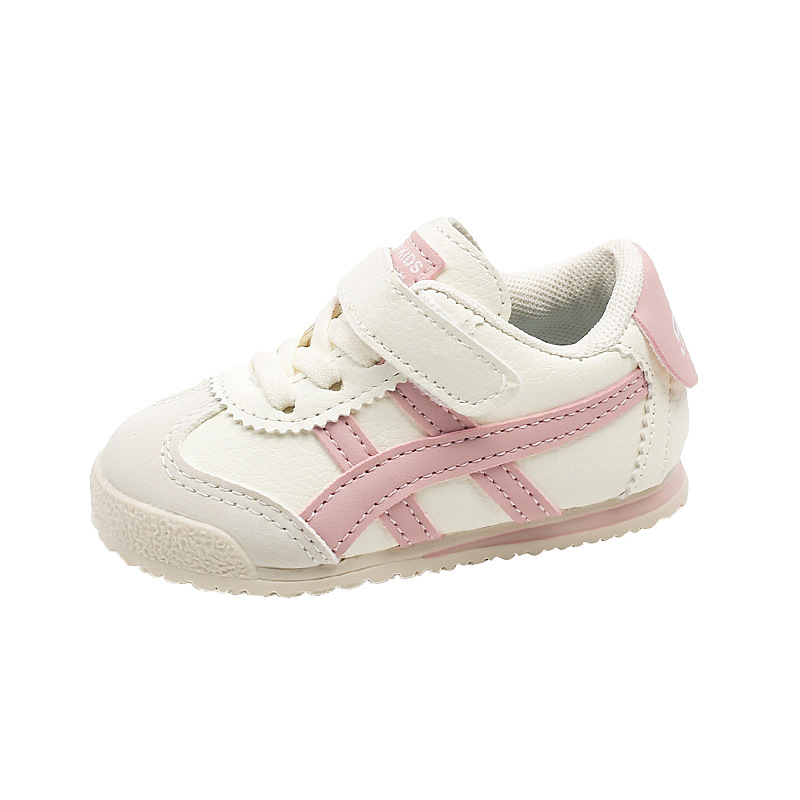 Forrest Gump stil dječje tenisice, unisex, mekana potplat, Velcro zatvaranje, niski gornji dio, prugasti uzorak, proljeće i jesen, 12–36 mjeseci