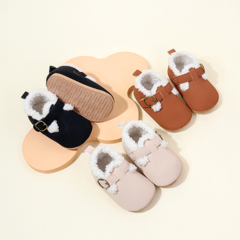 Zimske tople pamukaste cipele za bebe 0–1 godina, unisex, cipele za hodanje BMB4028