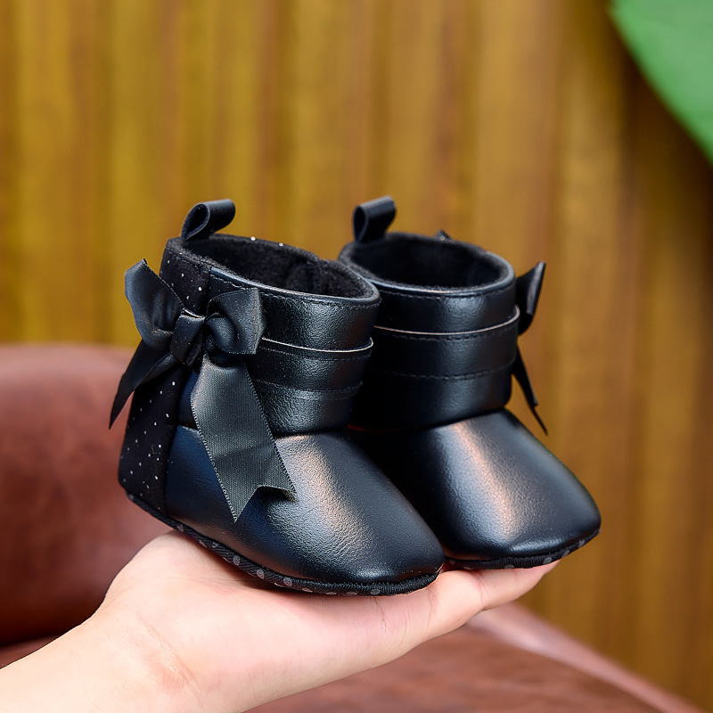 Baba csizmák kislányoknak, hercegnő stílus, lágy talp, Velcro zárás, csúszásmentes, alacsony szár, 6–12 hónap és 12–36 hónap, tavasz–ősz