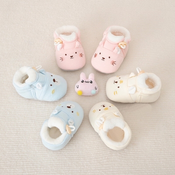 Zimske cipele za bebe s cartoon motivom na pamuku, mekana protuklizna potplata, unisex