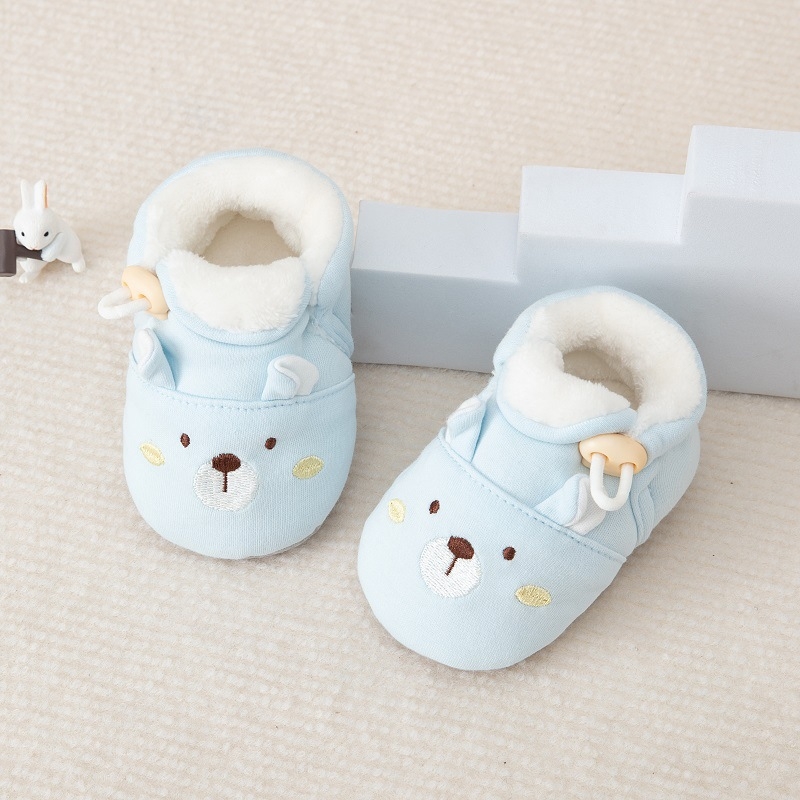 Zimske cipele za bebe s cartoon motivom na pamuku, mekana protuklizna potplata, unisex