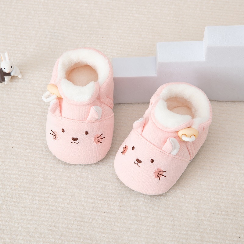 Zimske cipele za bebe s cartoon motivom na pamuku, mekana protuklizna potplata, unisex