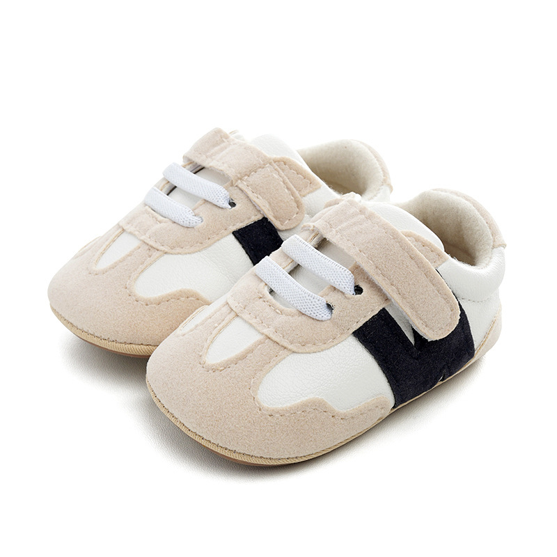 Unisex dječje cipele 0–15 mjeseci, N‑oblik hodanja, mekana potplata, prozračne, bijele, s Velcro zatvaranjem, protusklizne
