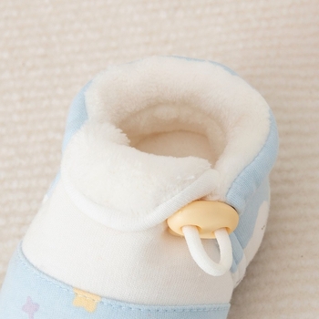 Dječje cipele za hodanje sa čarapama, jesen-zima, s flecom, tople za bebe, unutarnje antislip cipele
