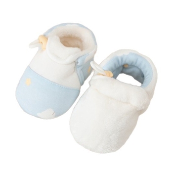Dječje cipele za hodanje sa čarapama, jesen-zima, s flecom, tople za bebe, unutarnje antislip cipele