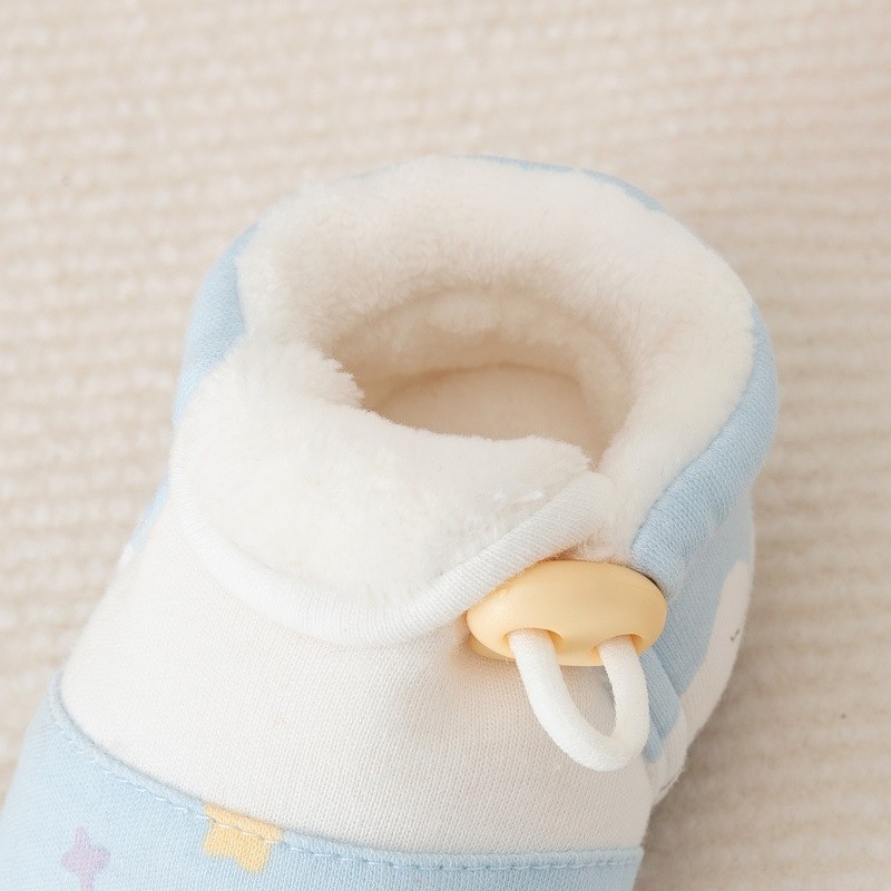 Dječje cipele za hodanje sa čarapama, jesen-zima, s flecom, tople za bebe, unutarnje antislip cipele