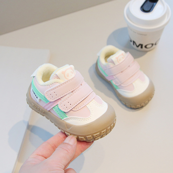 Zimske tenisice za bebe i malu djecu, mekana potplata, fleece podstava, vodootporne, protuklizne i otporne na habanje, 12–36 mjeseci, unisex s Velcro zatvaračem