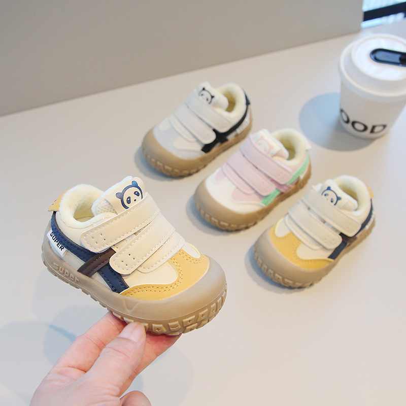 Zimske tenisice za bebe i malu djecu, mekana potplata, fleece podstava, vodootporne, protuklizne i otporne na habanje, 12–36 mjeseci, unisex s Velcro zatvaračem