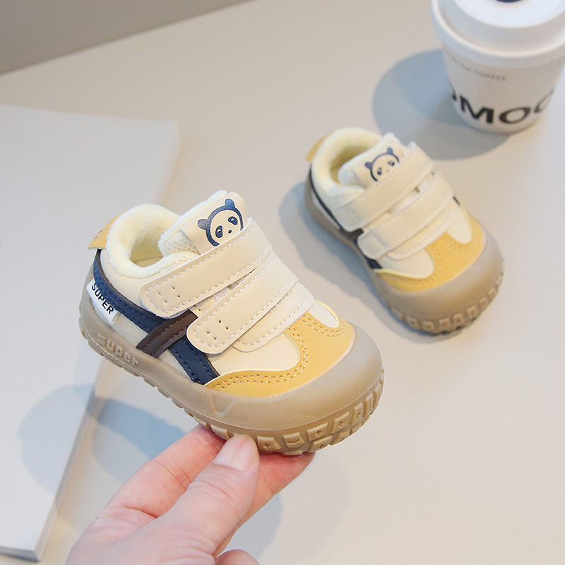 Zimske tenisice za bebe i malu djecu, mekana potplata, fleece podstava, vodootporne, protuklizne i otporne na habanje, 12–36 mjeseci, unisex s Velcro zatvaračem