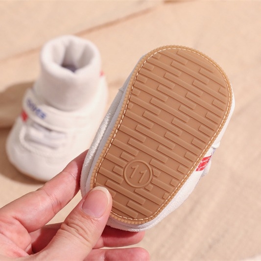 Dječje tenisice s mekanom potplatom, prugasta PU koža, Velcro kopčanje, protuklizne, 12–36 mjeseci, proljeće–zima