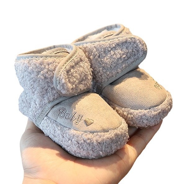 Dječje zimske cipelice s fleece podstavom, topla pamučna obuća za bebe, jesen-zima, protuklizne, Velcro zatvarač
