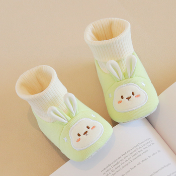 Silly Baby antislip unutarnje papučice za bebe, tople hodajuće cipele s motivom zeca, za 6–12 mjeseci, proljeće‑jesen‑zima