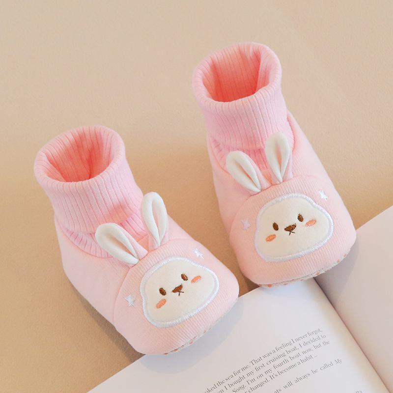 Silly Baby antislip unutarnje papučice za bebe, tople hodajuće cipele s motivom zeca, za 6–12 mjeseci, proljeće‑jesen‑zima