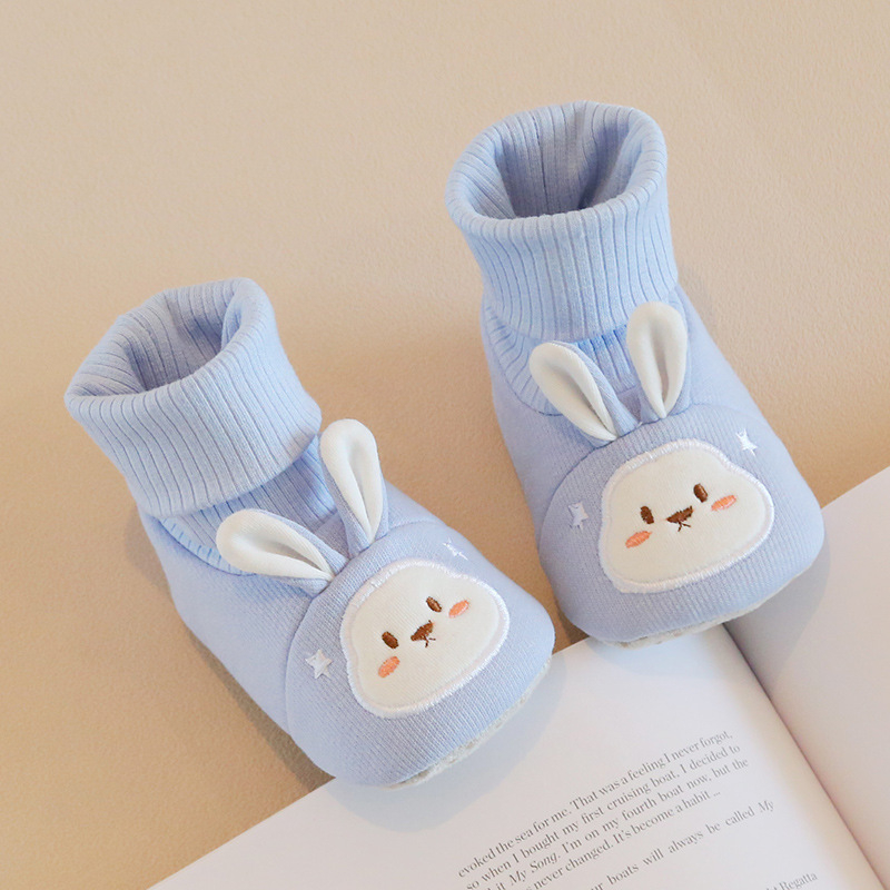 Silly Baby antislip unutarnje papučice za bebe, tople hodajuće cipele s motivom zeca, za 6–12 mjeseci, proljeće‑jesen‑zima