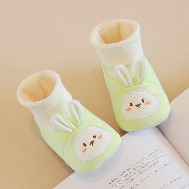 Silly Baby antislip unutarnje papučice za bebe, tople hodajuće cipele s motivom zeca, za 6–12 mjeseci, proljeće‑jesen‑zima