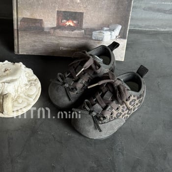 Jesen 2025 dječje tenisice s leopard printom, mekanom podstavom, Velcro zatvarač, casual obuća za 12–36 mjeseci, unisex