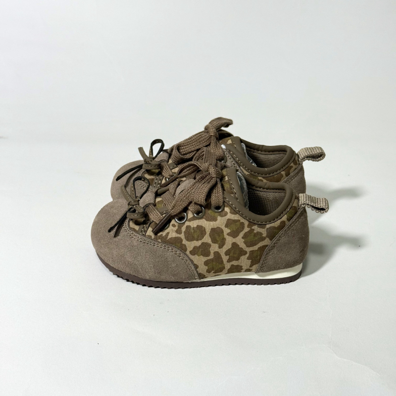 Jesen 2025 dječje tenisice s leopard printom, mekanom podstavom, Velcro zatvarač, casual obuća za 12–36 mjeseci, unisex
