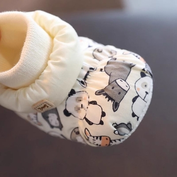 Unisex dječje debeli topli pamučne papuče s mekanom potplatom, za 0–12 mjeseci, jesen-zima