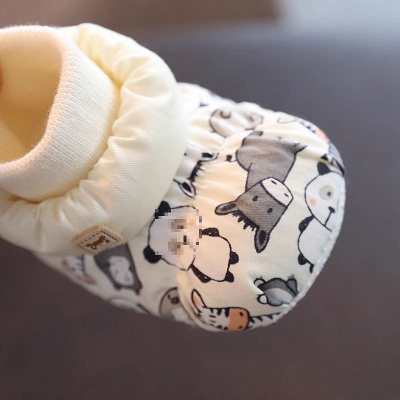 Unisex dječje debeli topli pamučne papuče s mekanom potplatom, za 0–12 mjeseci, jesen-zima